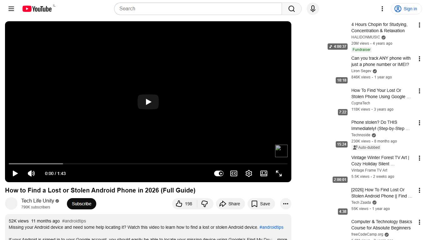 How to Find a Lost or Stolen Android Phone in 2026 (Full Guide) - YouTube